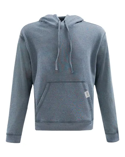 Recover RC1093 Unisex Fleece Hooded Sweatshirt in Blue Rainbow — blank hooded sweatshirt, front view