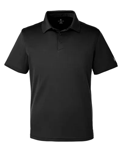 Spyder S16532 Men's Freestyle Polo in Black — blank polo, front view