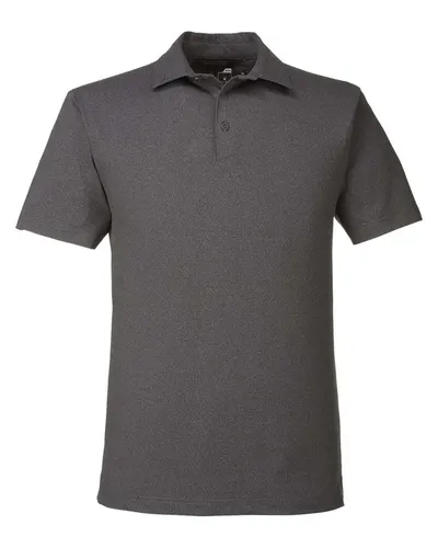 Spyder S17914 Men's Spyre Polo in Black Frost — blank polo, front view