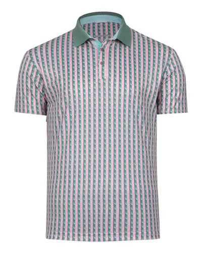 Swannies SW1026 Men's Greens Piqué Polo in Basil — blank polo, front view