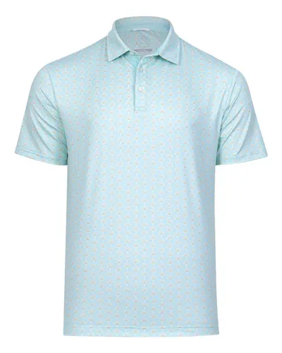 Swannies SW1029 Men's Springs Polo in Mint — blank polo, front view