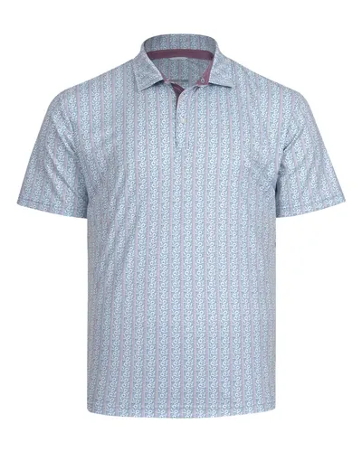 Swannies SW1031 Men's Drift Polo in Surf — blank polo, front view