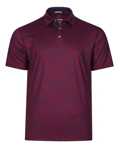 Swannies SW1032 Men's Sunset Polo in Berry — blank polo, front view