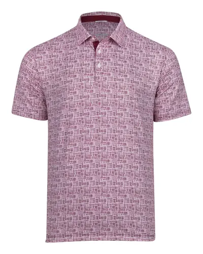 Swannies SW1033 Men's Viva Polo in Berry — blank polo, front view