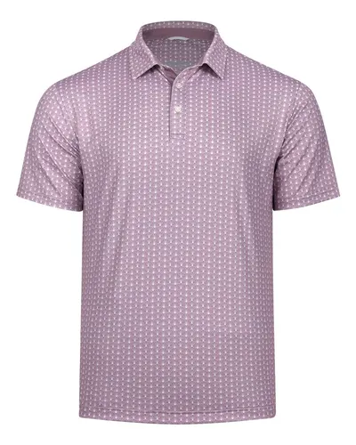 Swannies SW1036 Men's Seashell Polo in Mauve — blank polo, front view