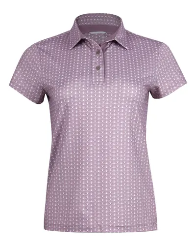 Swannies SW1038 Women's Lauren Polo in Mauve — blank polo, front view