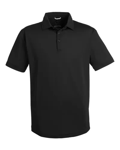 Swannies SW2300 Men's Ford Polo in Black — blank polo, front view