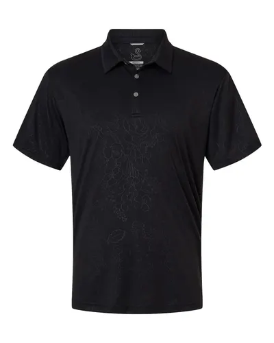 Swannies SW5100 Men's Ehrman Polo in Black — blank polo, front view