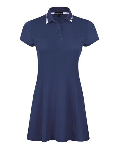 Swannies SWM400L Women's Mia Dress in Navy — blank garment, front view