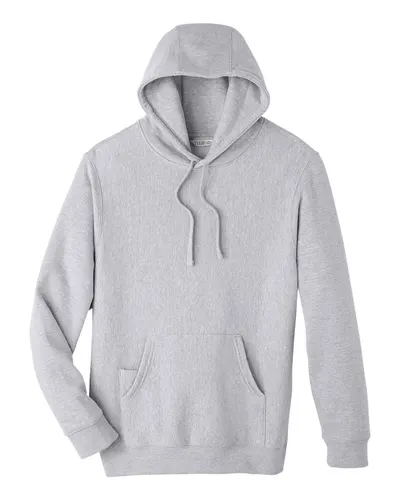 Team 365 TT96 Unisex Zone HydroSport™ Heavyweight Hooded Sweatshirt in Athletic Heather — blank hooded sweatshirt, front view