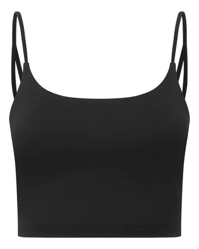 TriDri TD650 Women's Luxe Bra in Black — blank garment, front view
