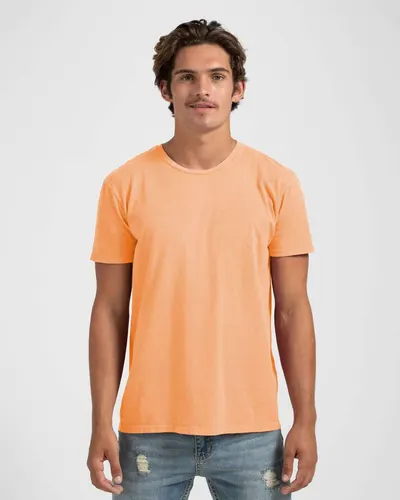Tultex 1900 Men's Heritage T-Shirt in Cantaloupe — blank t-shirt, front view