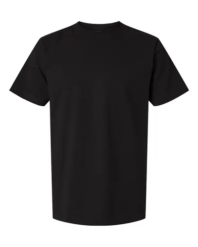 Tultex 299 Unisex Heavyweight Street T-Shirt in Black — blank t-shirt, front view