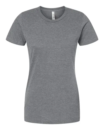 Tultex 542 Women's Premium Cotton Blend T-Shirt in Athletic Heather — blank t-shirt, front view
