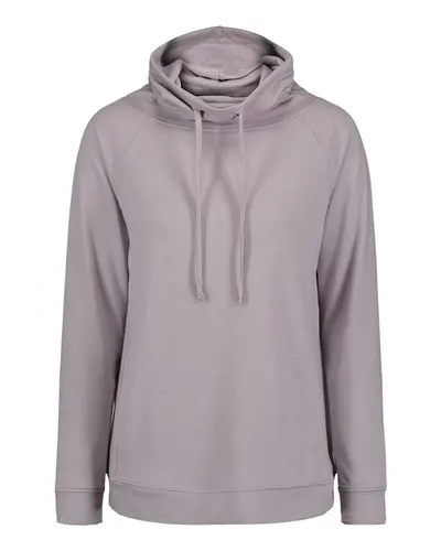 Weatherproof W18706 Women’s HeatLast™ Fleece Faux Cashmere Funnel Neck Sweatshirt in Orchid Hush — blank crewneck sweatshirt, front view