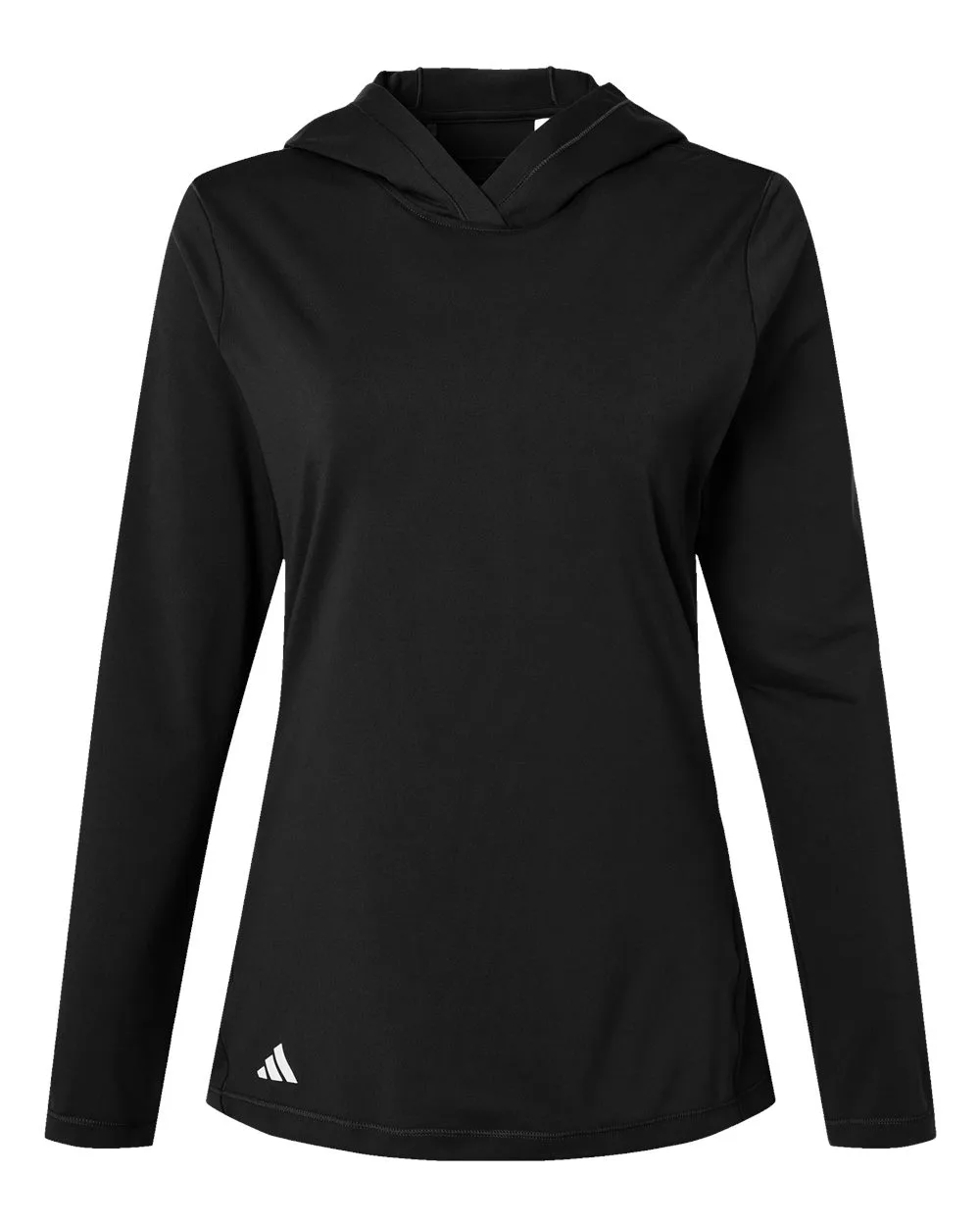 Adidas A1003 Women's Performance Hooded Pullover — blank hooded sweatshirt, front view
