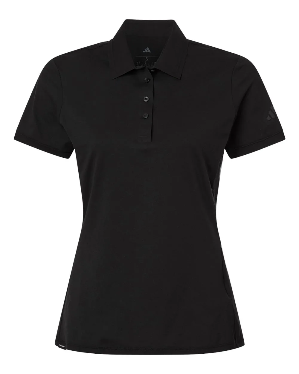 Adidas A1016 Women's Ultimate365 Tour Twistknit Polo — blank polo, front view