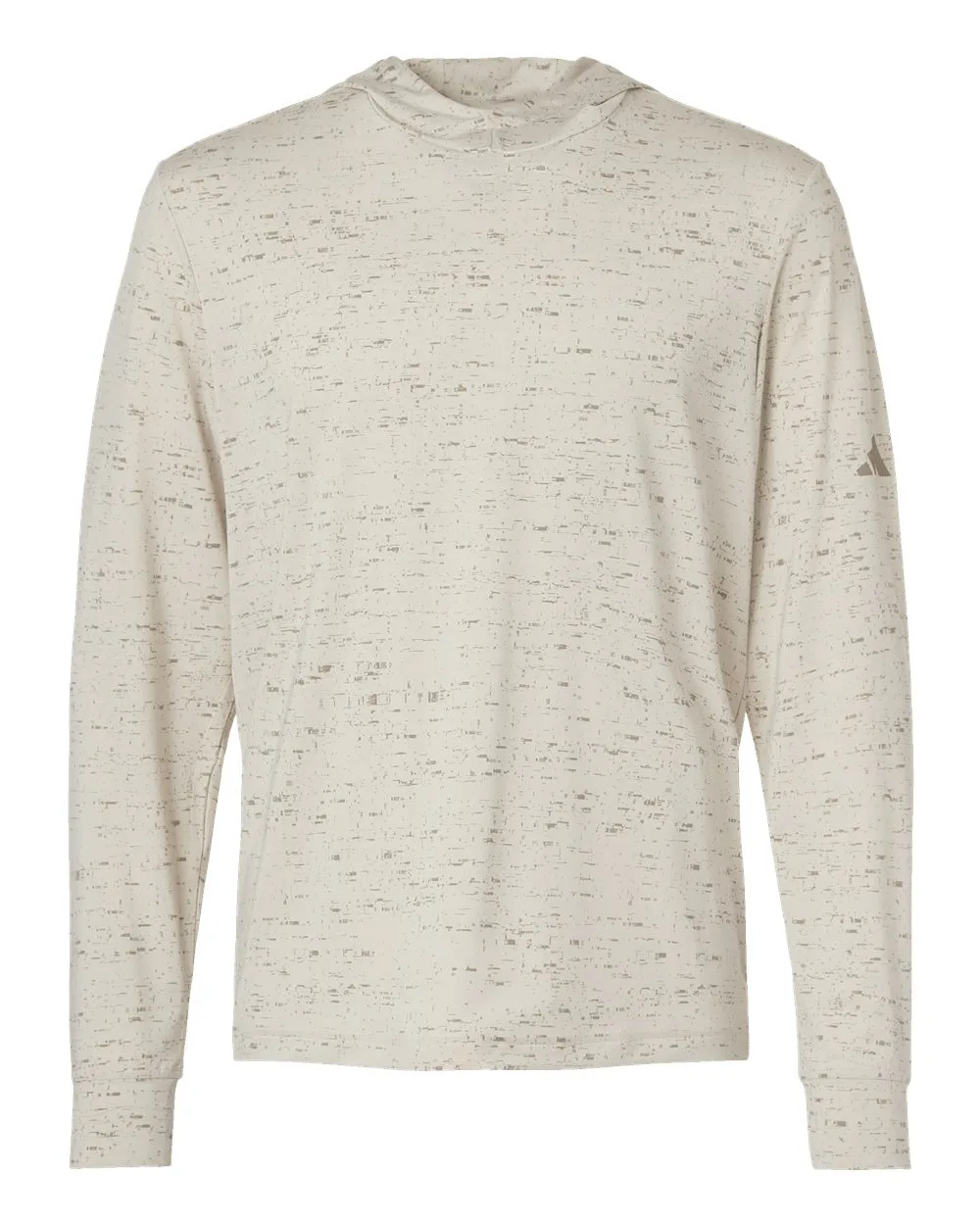 Adidas A2010 Men's Performance Hooded Long Sleeve T-Shirt — blank hooded sweatshirt, front view