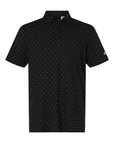 Adidas A2028 Men's Ultimate365 Micro Print Polo — blank polo, front view