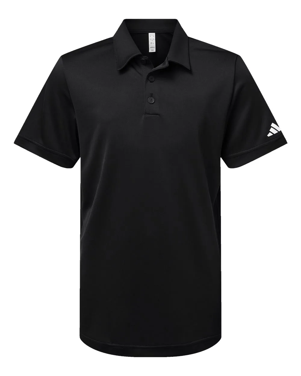 Adidas A4000 Youth Performance Polo — blank polo, front view