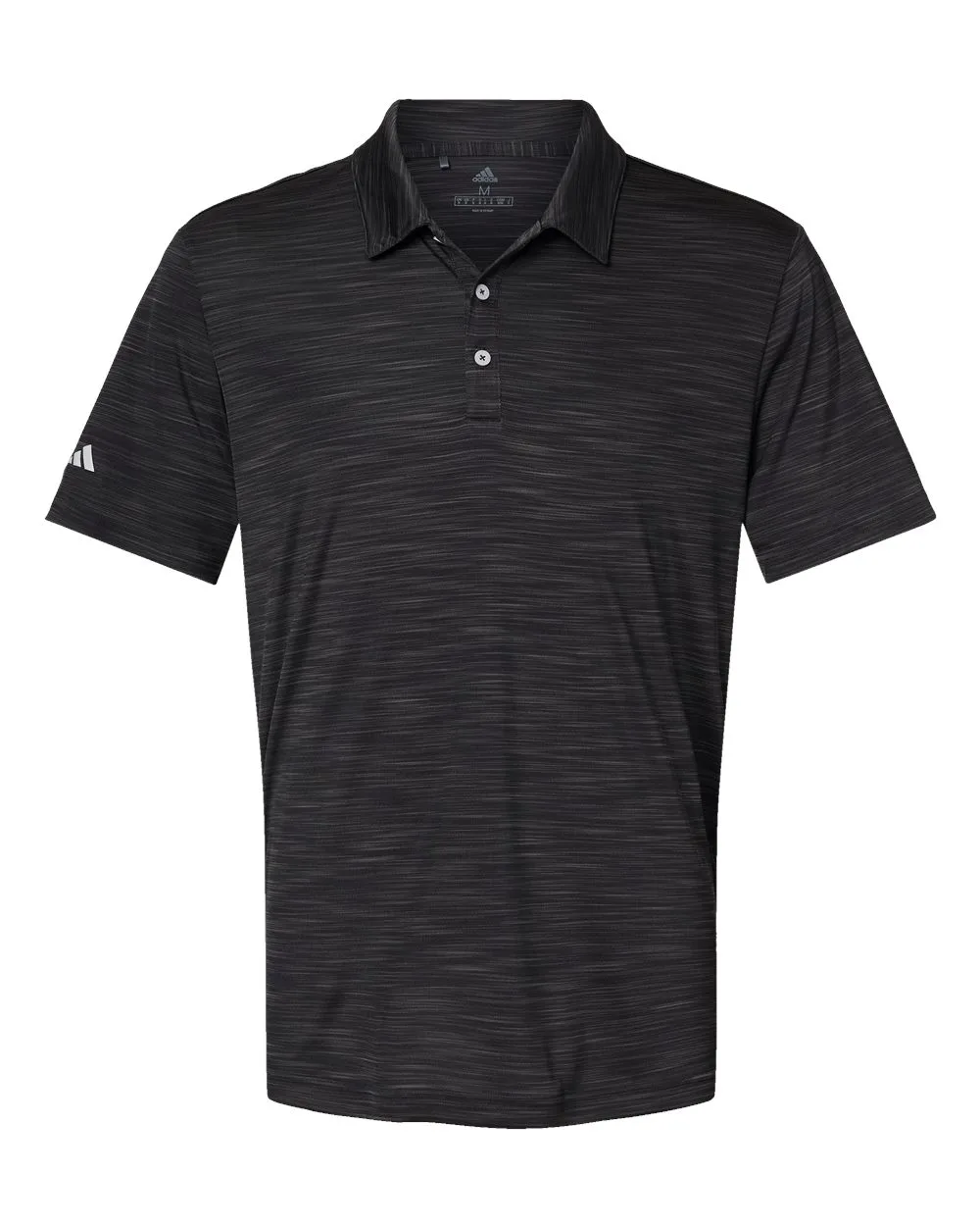 Adidas A402 Men's Mélange Polo — blank polo, front view