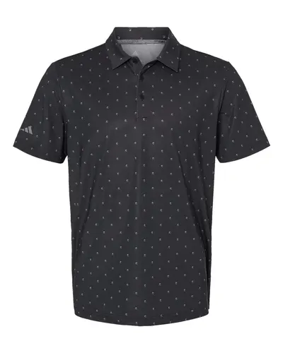 Adidas A574 Men's Ultimate365 Pine Tree Polo — blank polo, front view
