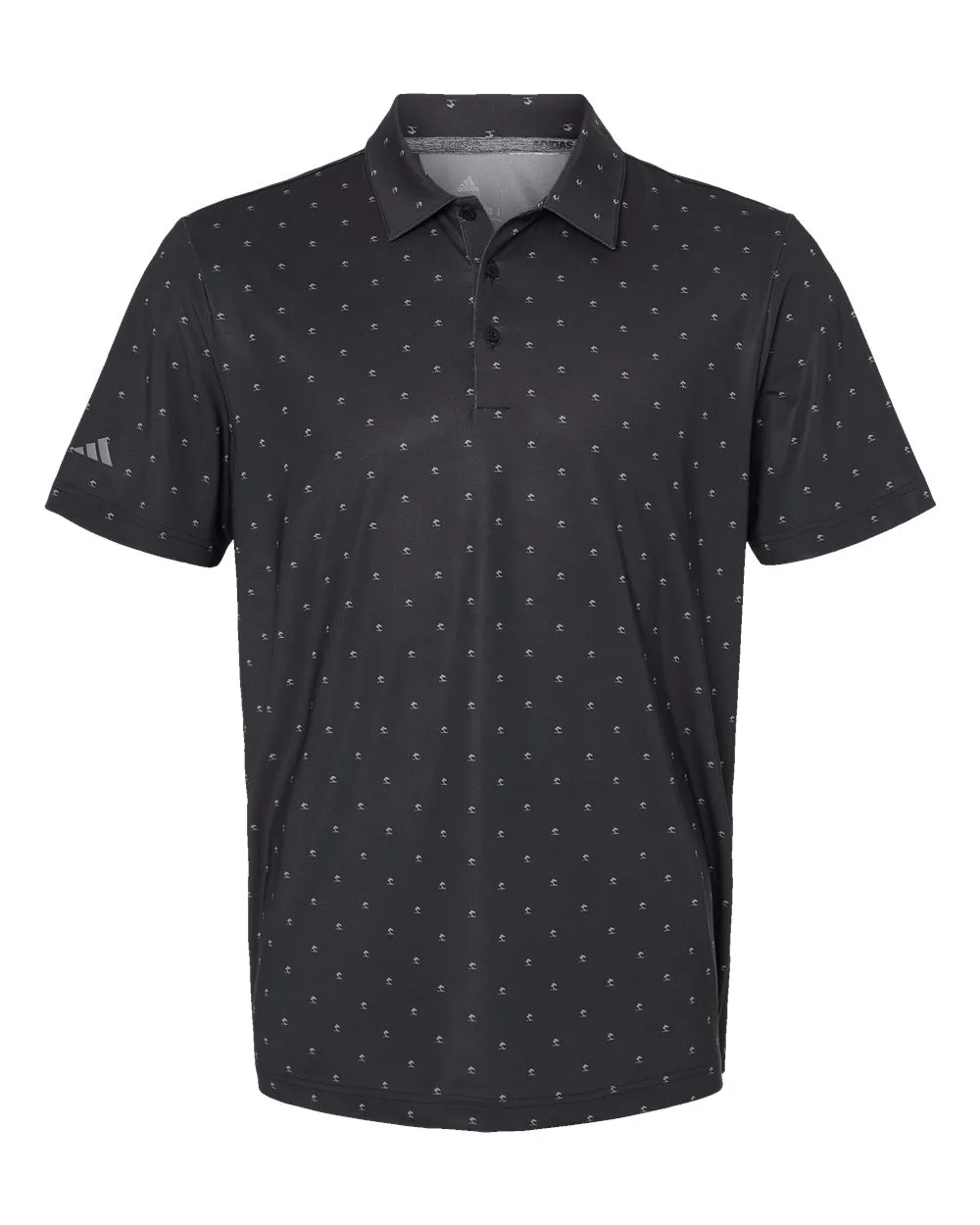Adidas A574 Men's Ultimate365 Pine Tree Polo — blank polo, front view