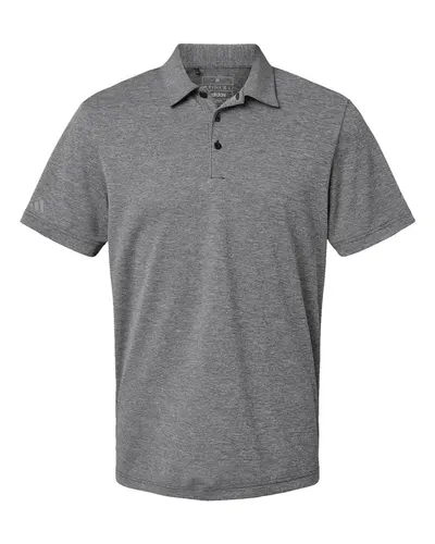 Adidas A582 Men's Heathered Polo — blank polo, front view