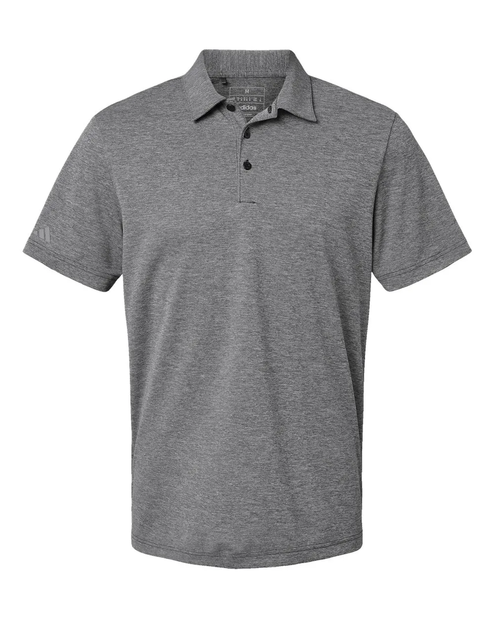 Adidas A582 Men's Heathered Polo — blank polo, front view