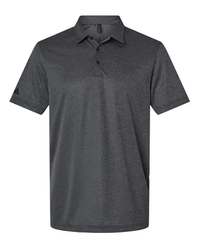 Adidas A591 Men's Space Dyed Polo — blank polo, front view