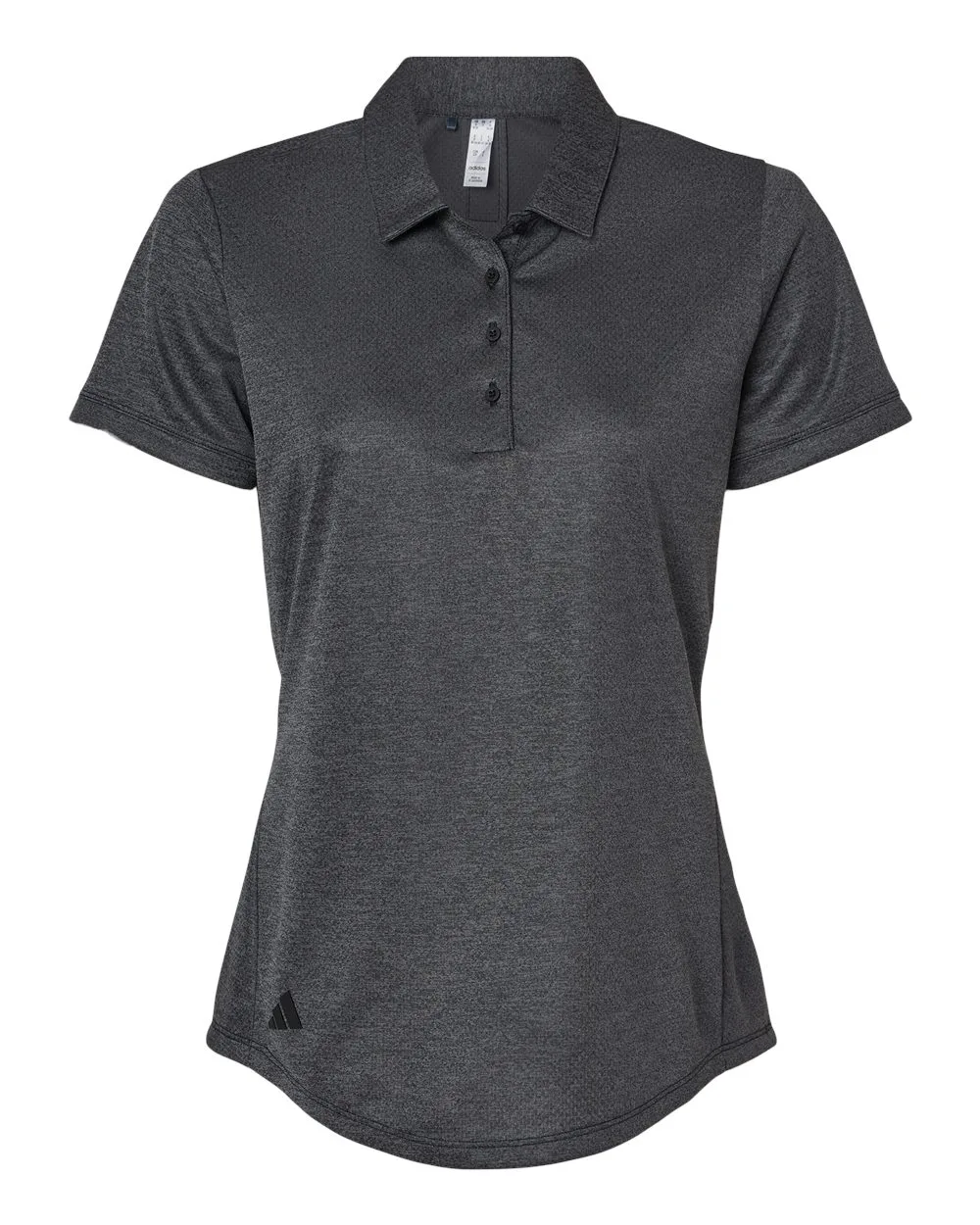 Adidas A592 Women's Space Dyed Polo — blank polo, front view