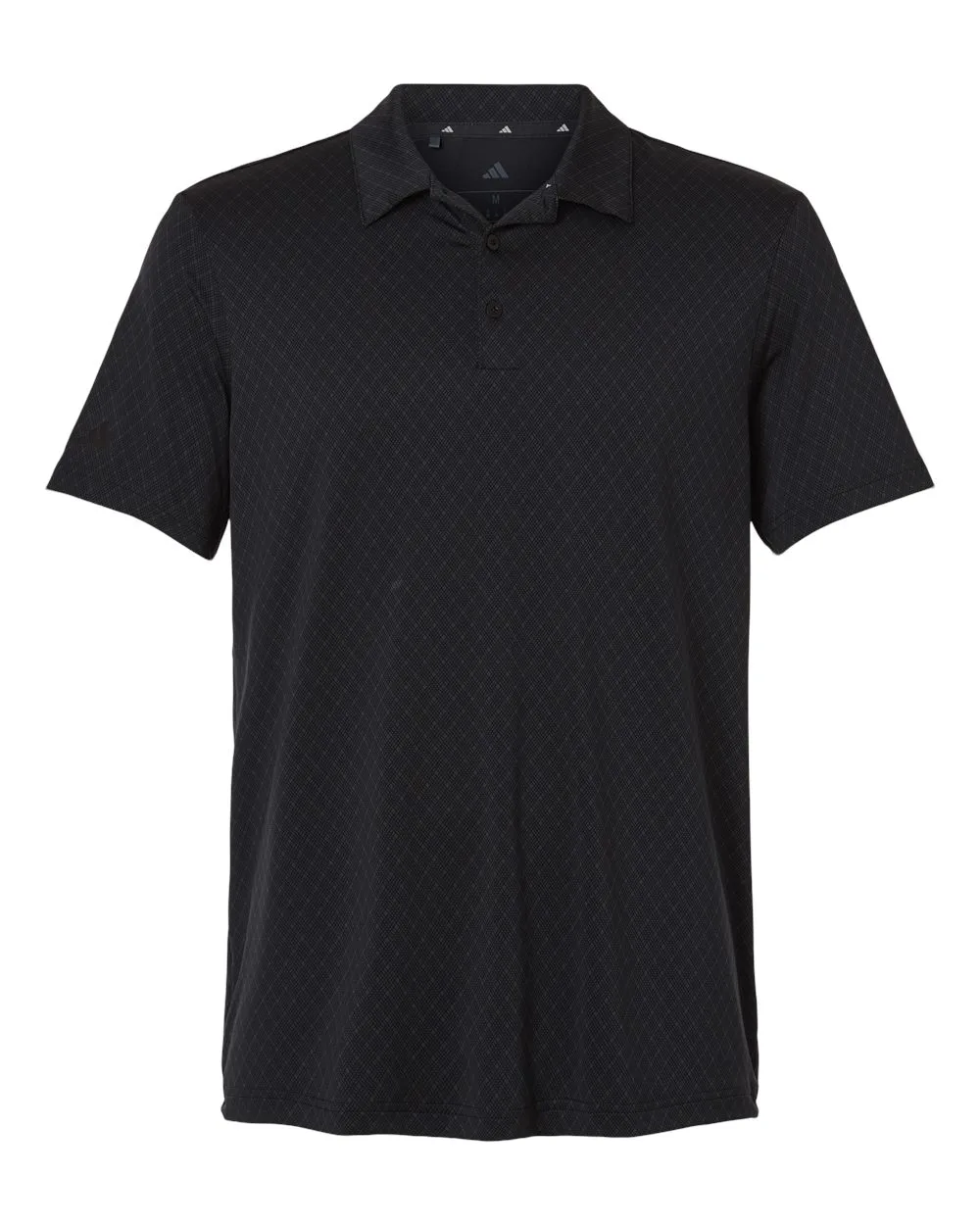 Adidas A716 Men's 4-Way Stretch Printed Polo — blank polo, front view