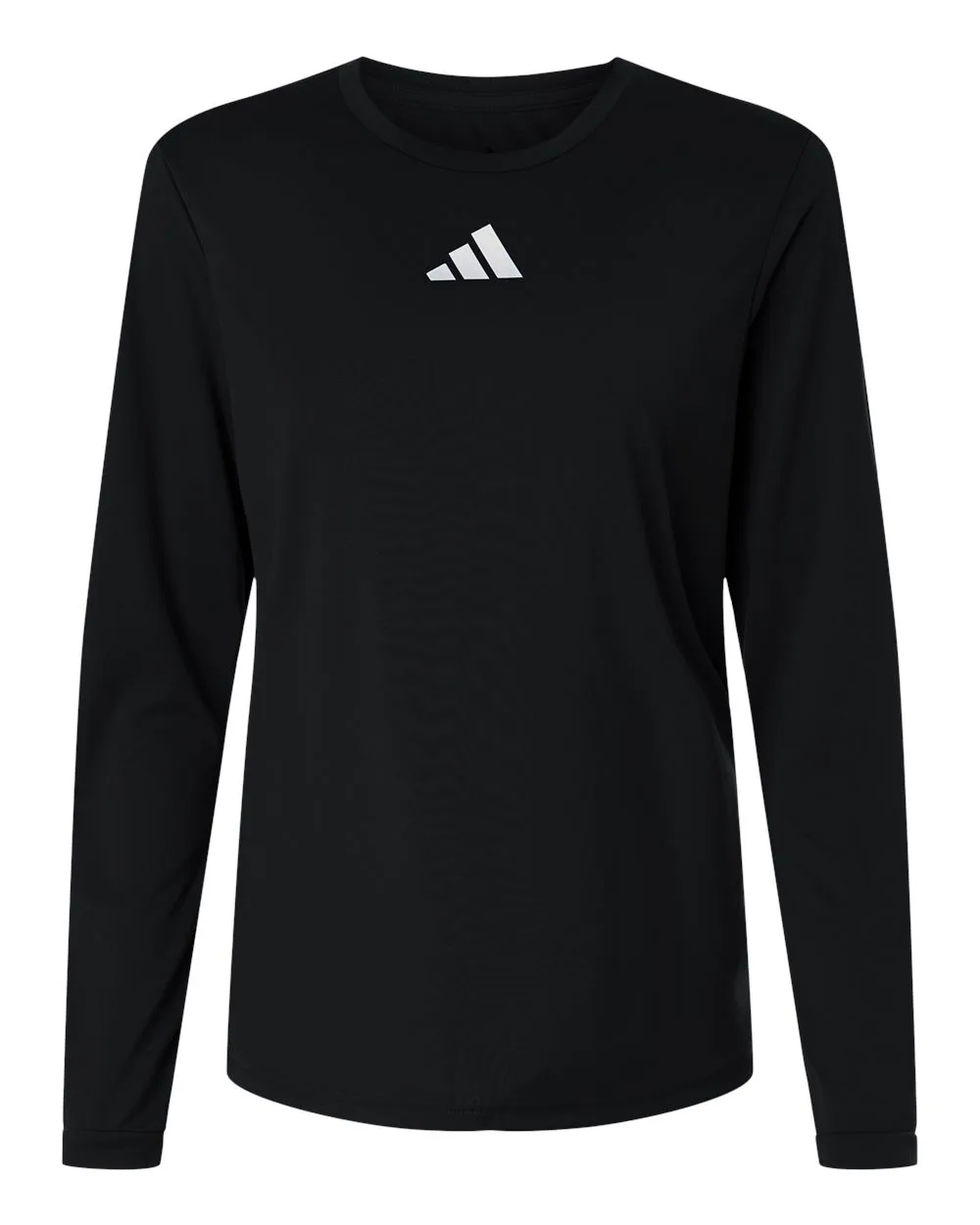 Adidas AT105 Women's Pregame Long Sleeve T-Shirt — blank long sleeve tee, front view
