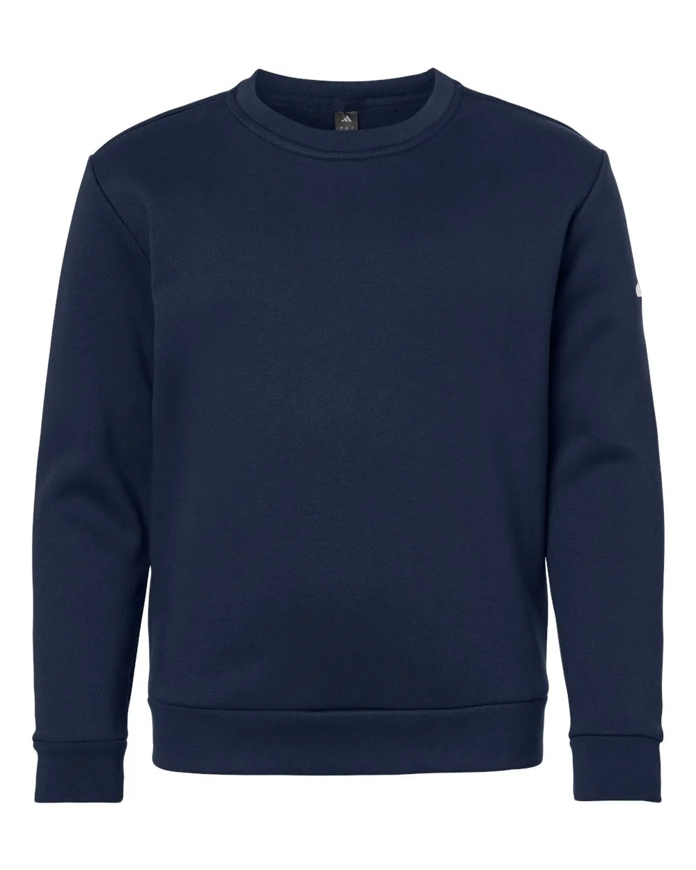 Adidas AT202 Youth Fleece Crewneck Sweatshirt — blank crewneck sweatshirt, front view