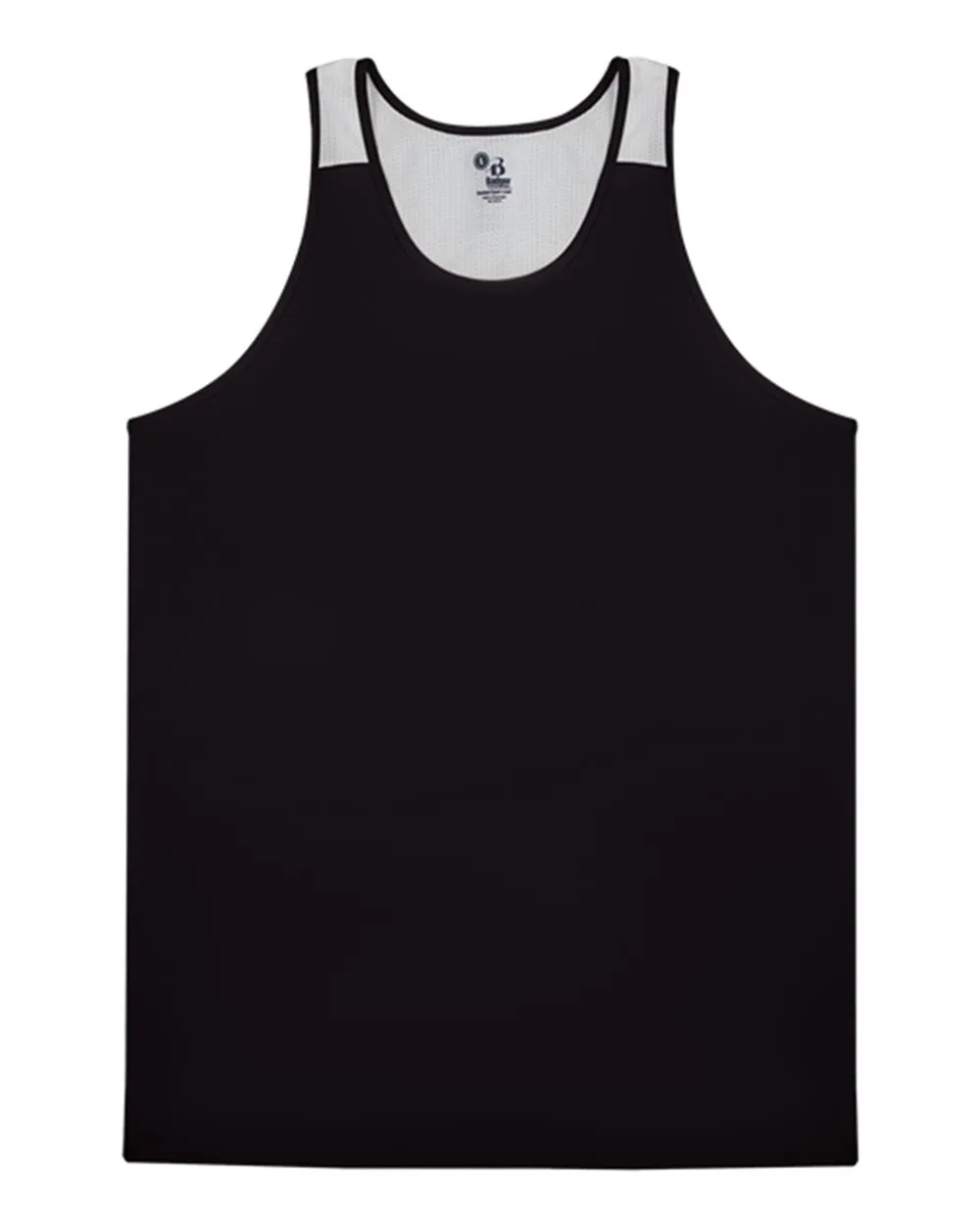 Alleson Athletic 2668 Youth Ventback Singlet — blank garment, front view