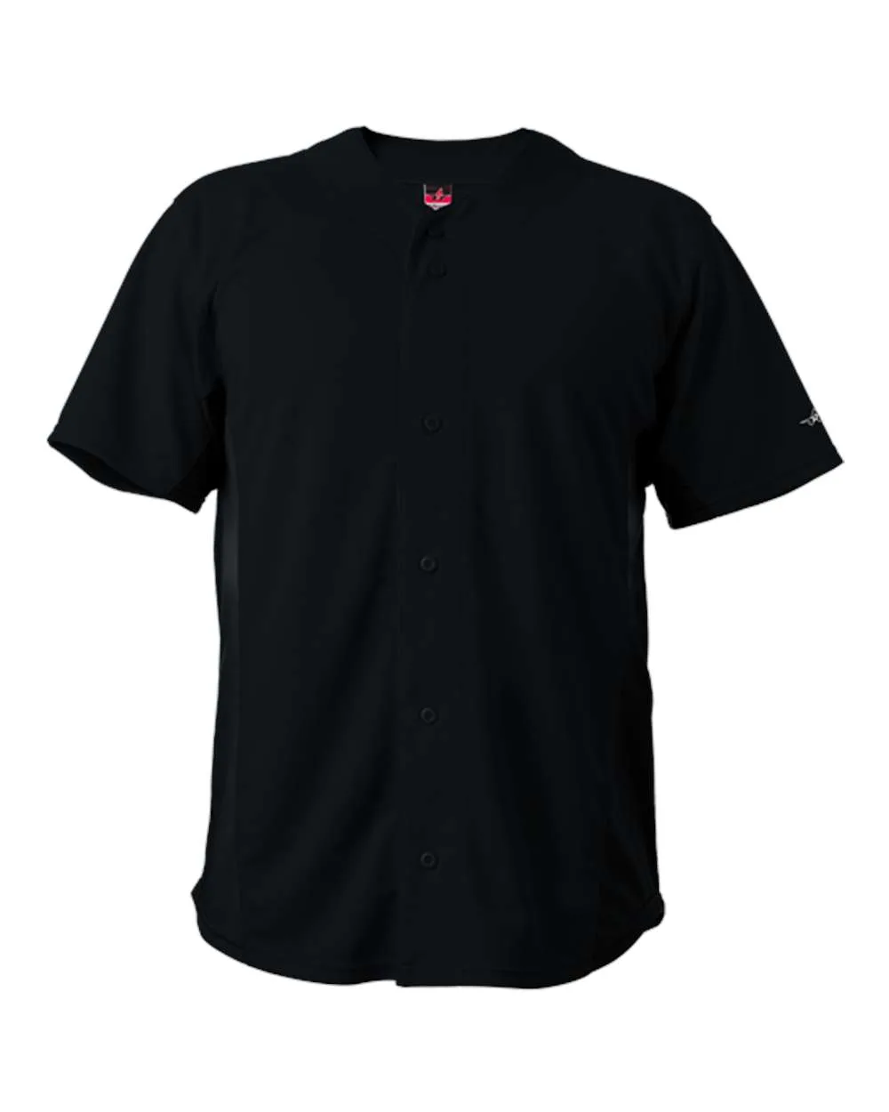 Alleson Athletic 566BFJ Unisex Crush Full Button Baseball Jersey — blank t-shirt, front view