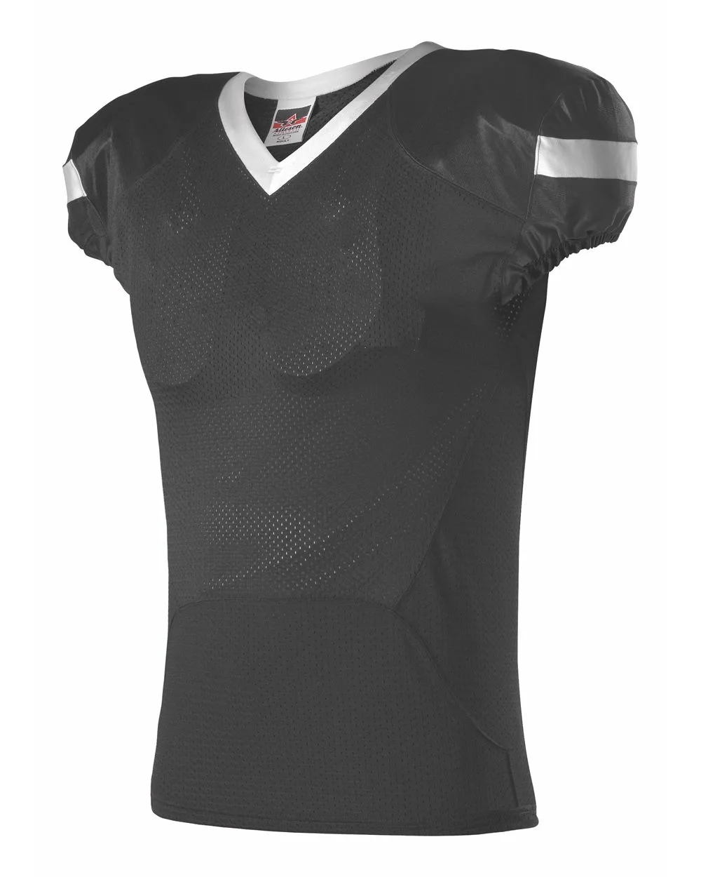 Alleson Athletic 754Y Youth Pro Flex Cut Belt Length Football Jersey — blank t-shirt, front view