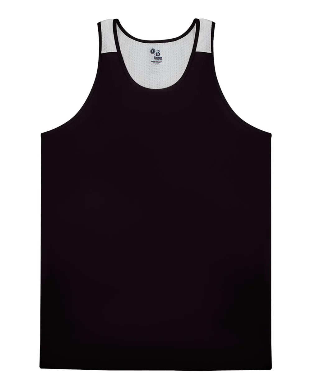 Alleson Athletic 8668 Men's Ventback Singlet Tank Top — blank tank top, front view