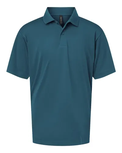 AllPro 41800Y Youth Pro-Lock Performance Polo — blank polo, front view
