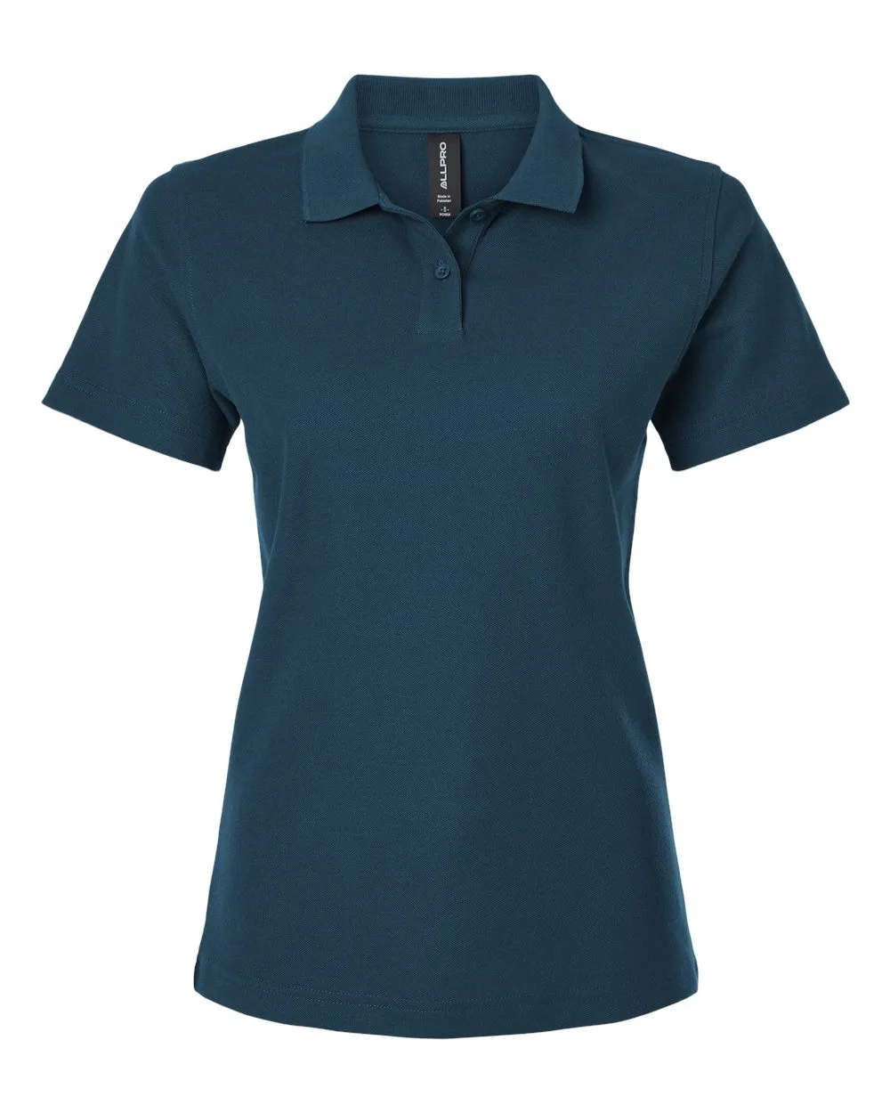AllPro 62800L Women's Pique Polo — blank polo, front view
