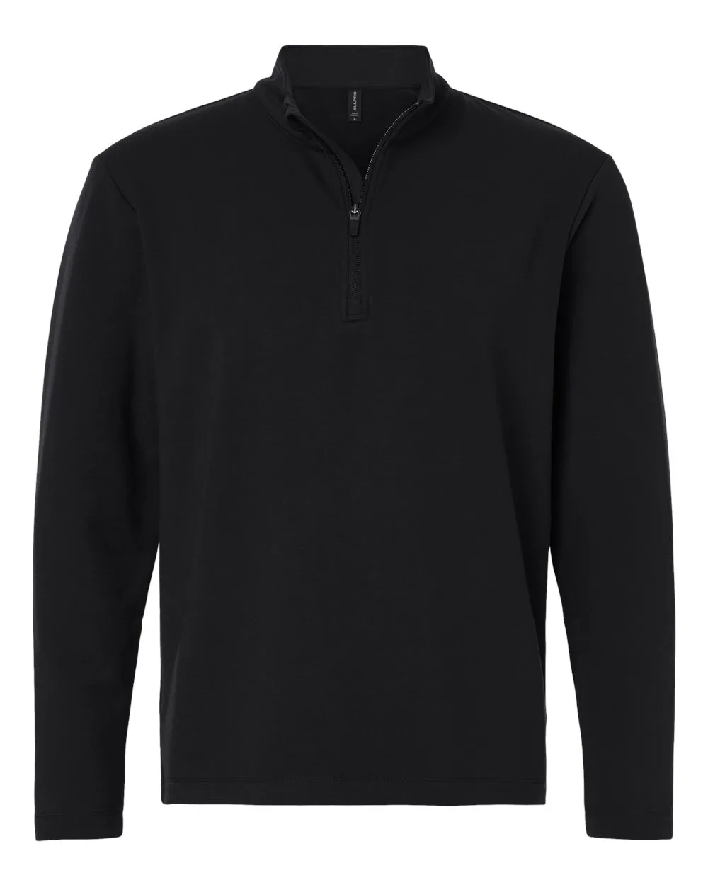 AllPro STF870 Men's Stretch Quarter-Zip Fleece Pullover — blank fleece pullover, front view