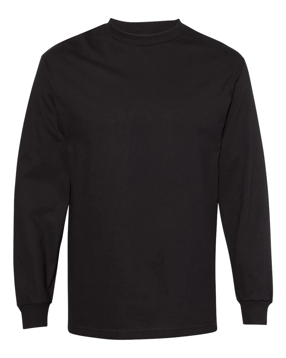 American Apparel 1304 Unisex Heavyweight Cotton Long Sleeve Tee — blank long sleeve tee, front view