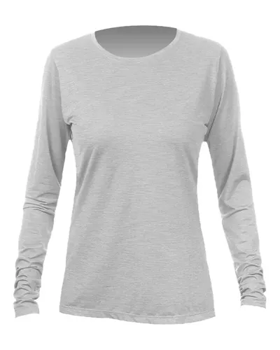 ANETIK WSBRZL0 Women's Breeze Tech Long Sleeve T-Shirt — blank long sleeve tee, front view