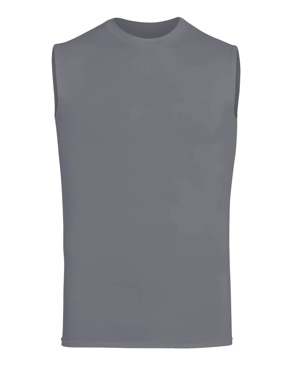 Augusta Sportswear 2602 Unisex Hyperform Sleeveless Compression Shirt — blank tank top, front view