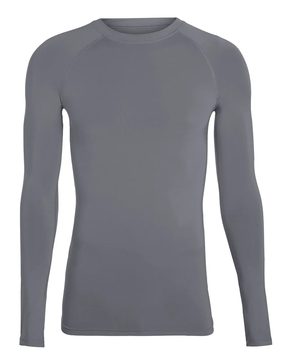 Augusta Sportswear 2604 Unisex Hyperform Compression Long Sleeve Shirt — blank garment, front view