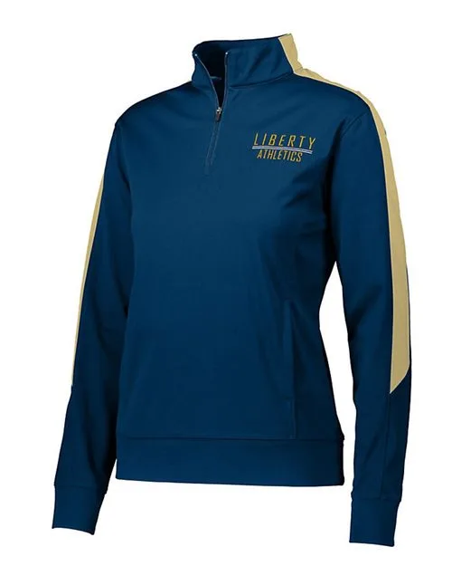 Augusta Sportswear 4388 Women's Medalist 2.0 Quarter-Zip Pullover — blank garment, front view