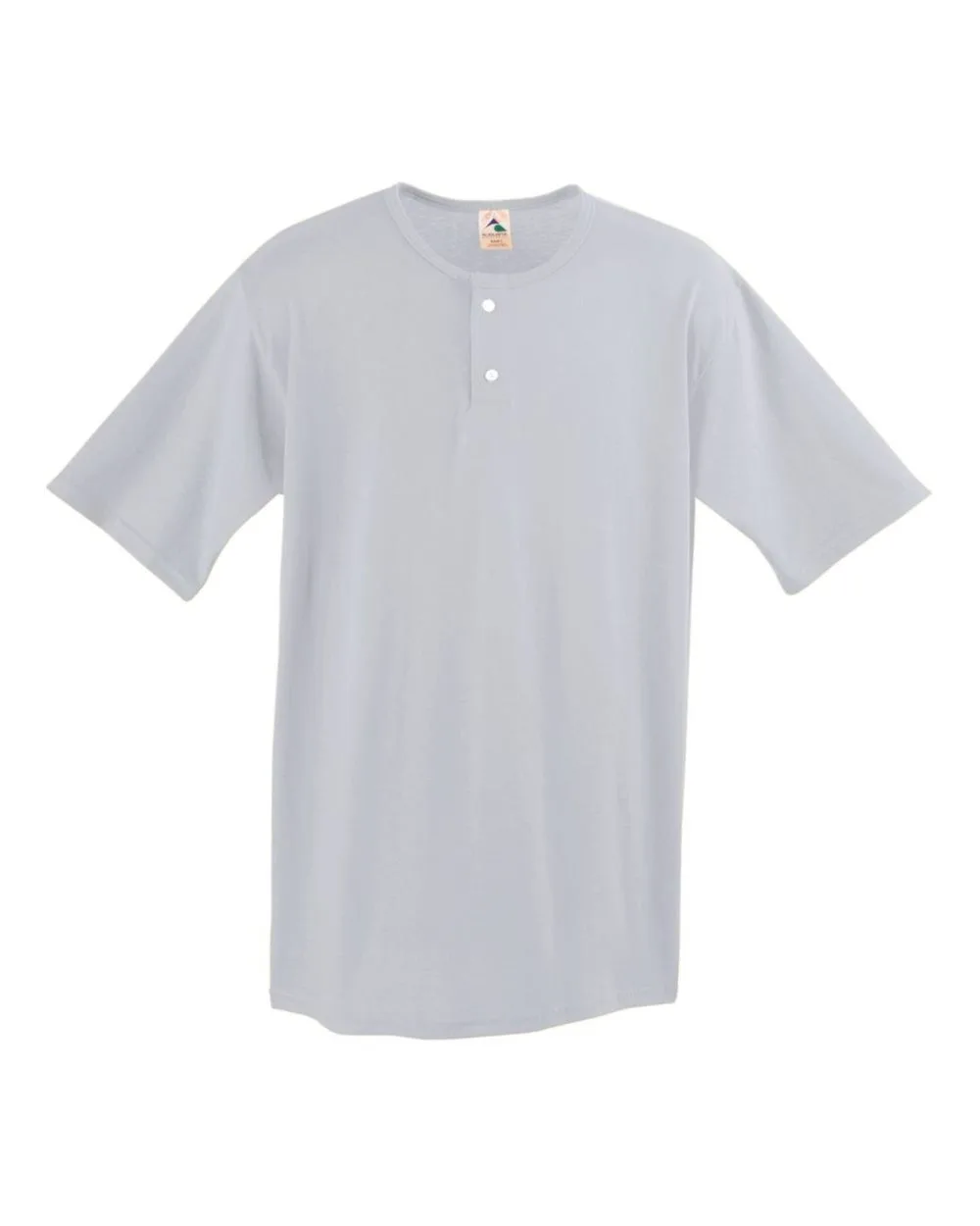 Augusta Sportswear 580 Men's Two-Button Baseball Jersey — blank t-shirt, front view