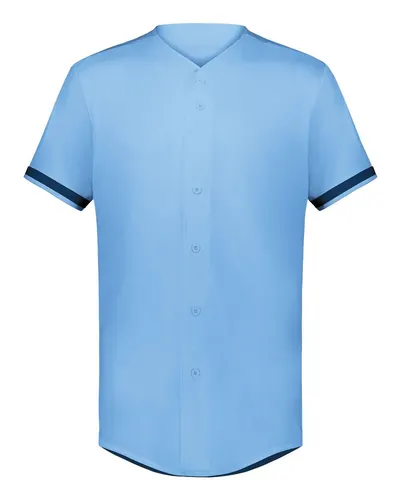 Augusta Sportswear 6909 Unisex Full Button Baseball Jersey — blank t-shirt, front view