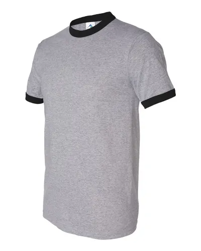 Augusta Sportswear 710 Unisex 50/50 Ringer T-Shirt — blank t-shirt, front view