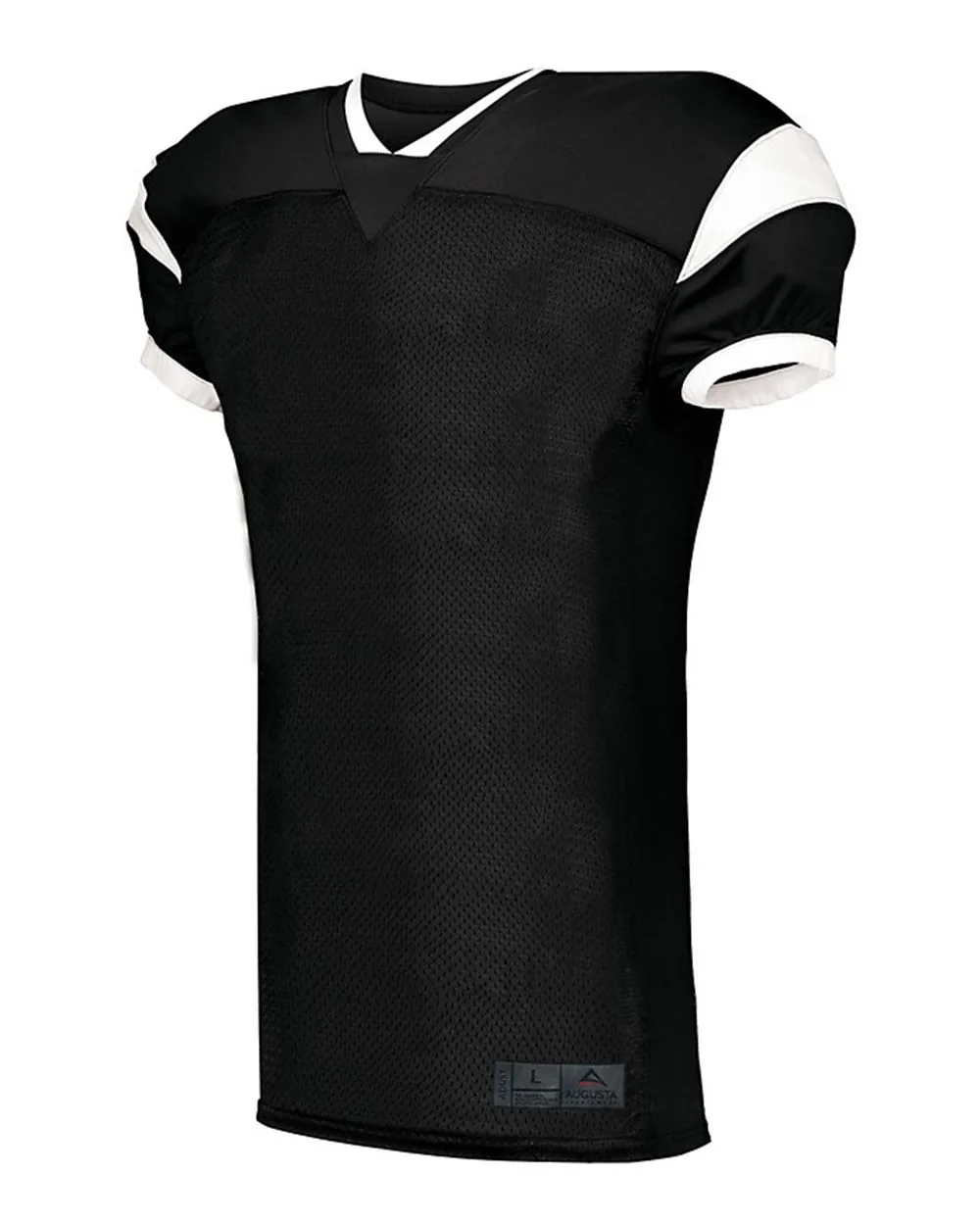 Augusta Sportswear 9582 Men's Slant Football Jersey — blank t-shirt, front view